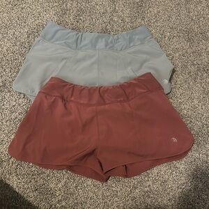 2 pairs of S workout shorts
